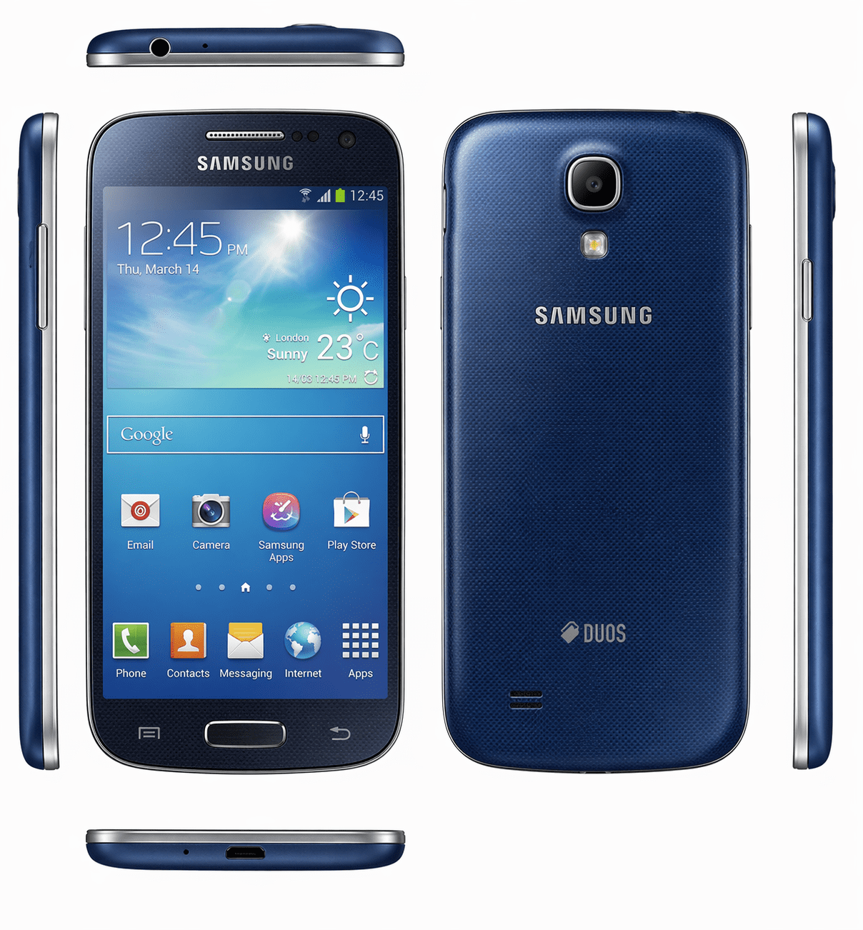 Samsung Galaxy S4 Mini Blue - Compact 4G Android Smartphone | 8MP Camera & AMOLED Display