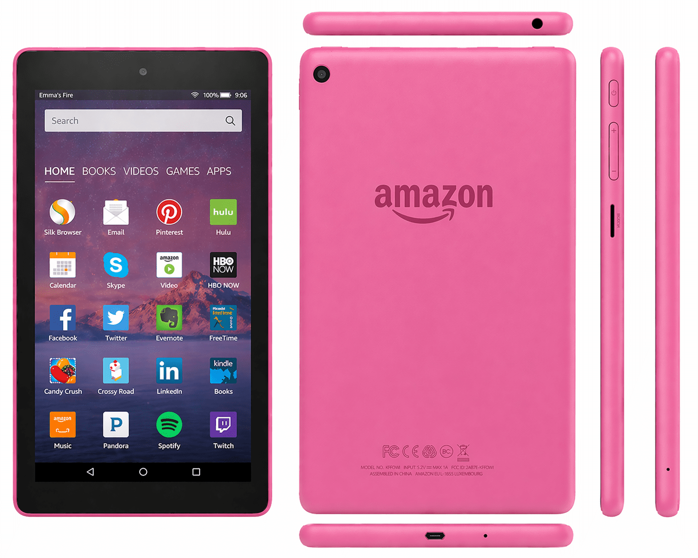 Amazon Kindle Fire HD 6 7th Gen Pink PW98VM