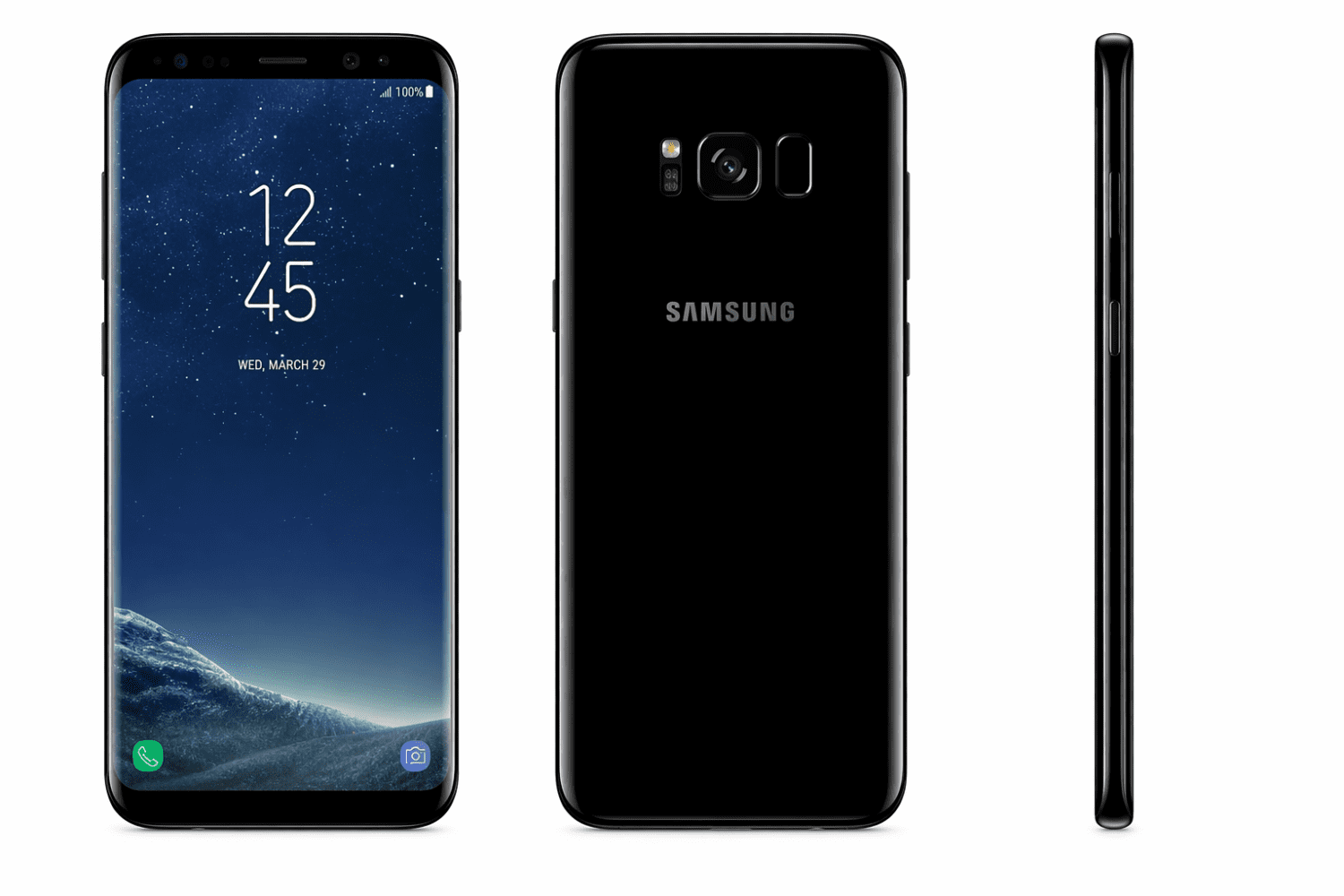 Samsung Galaxy S8 64GB Unlocked Smartphone – 5.8" Infinity Display, Android, 12MP Camera (Midnight Black)