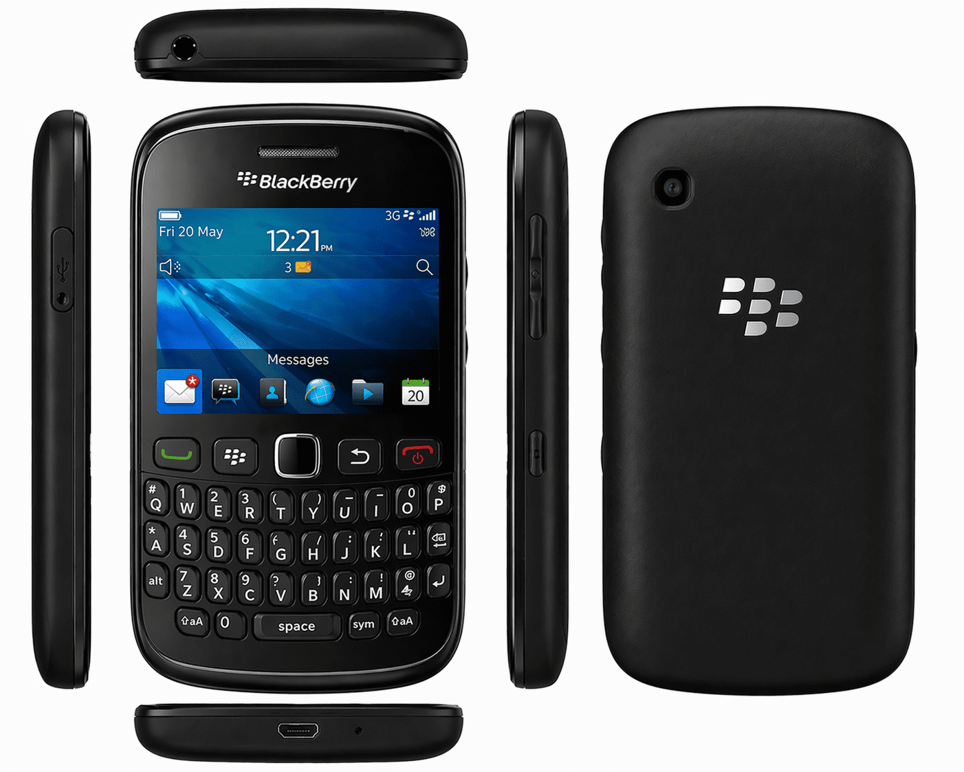 Blackberry 9320 Black Unlocked