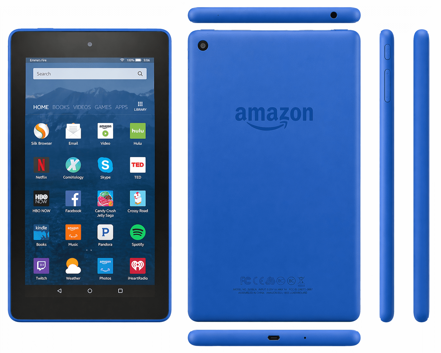 Amazon Kindle Fire 7 5th Gen Blue  SV98LN