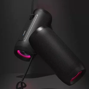 Blaupunkt - 10W - Connect Two Speakers for Surround Sound - LED Bluetooth Wireless Speaker - Black - New